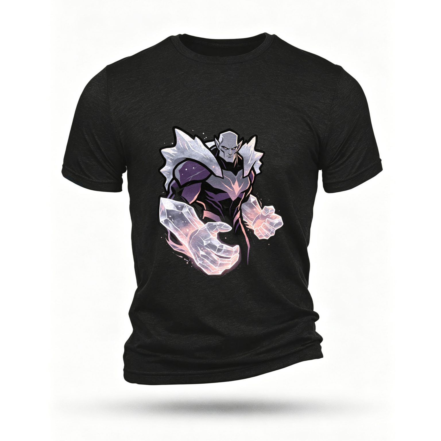 Black T-shirt, front print