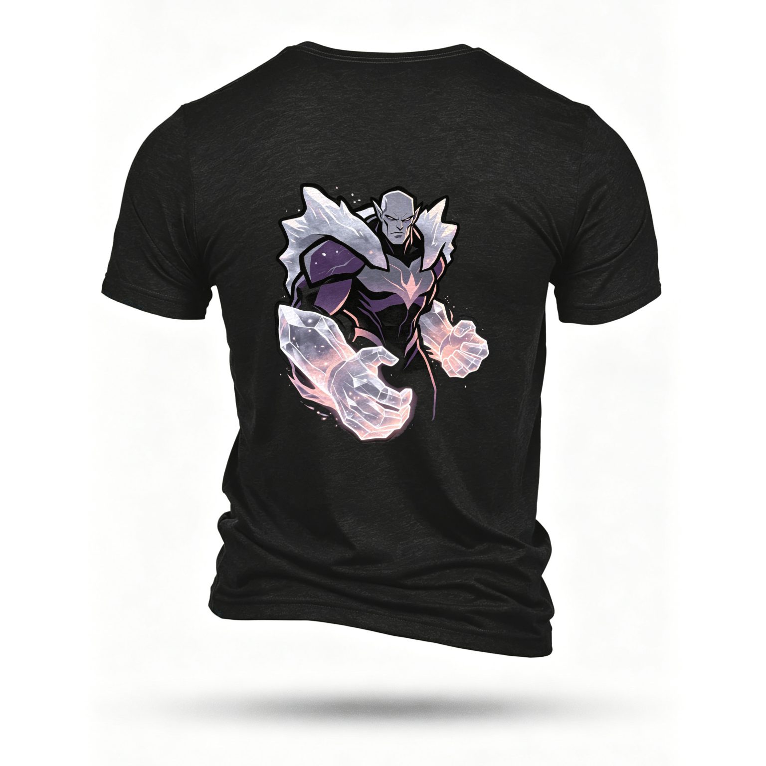 Black T-shirt, back print