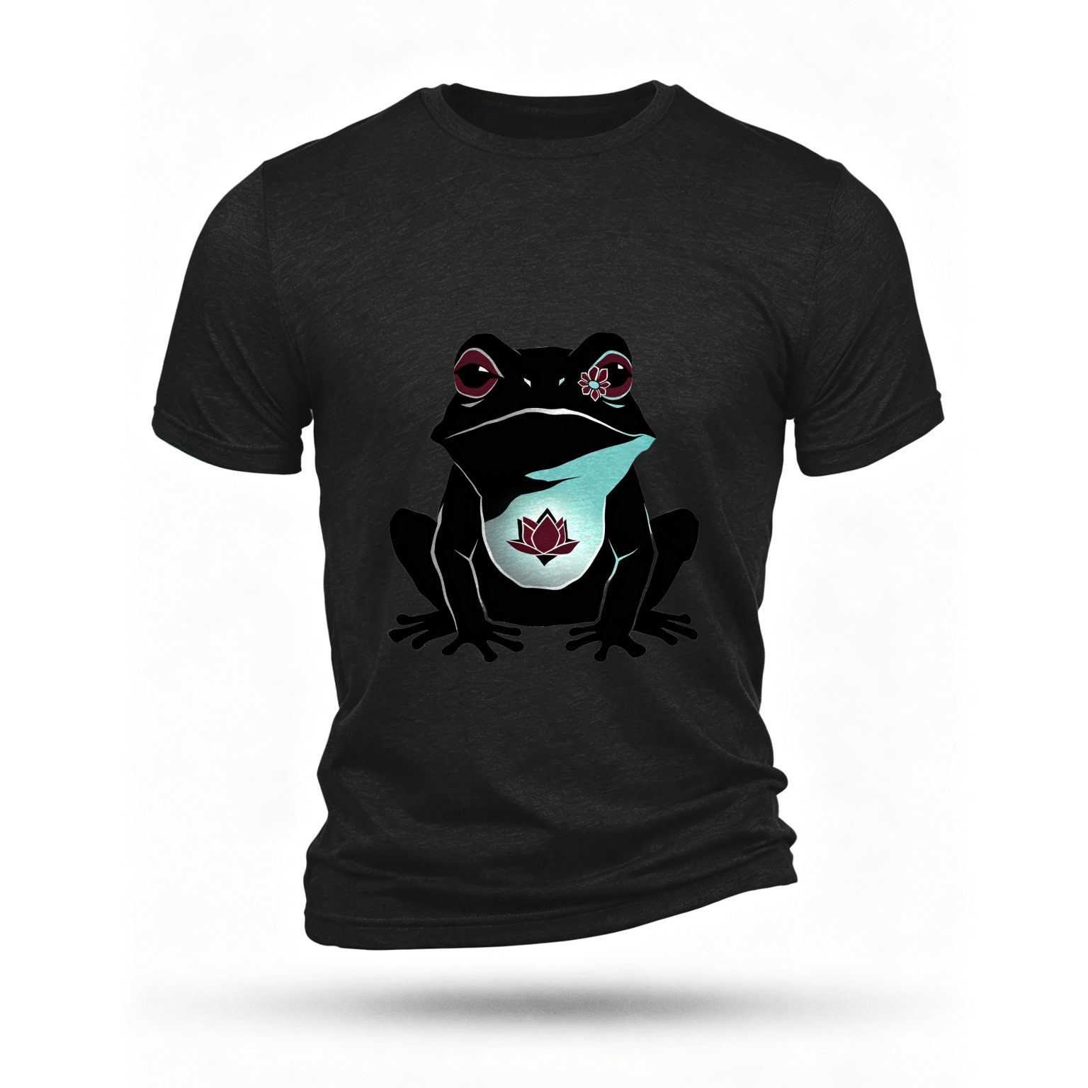 Black T-shirt, front print