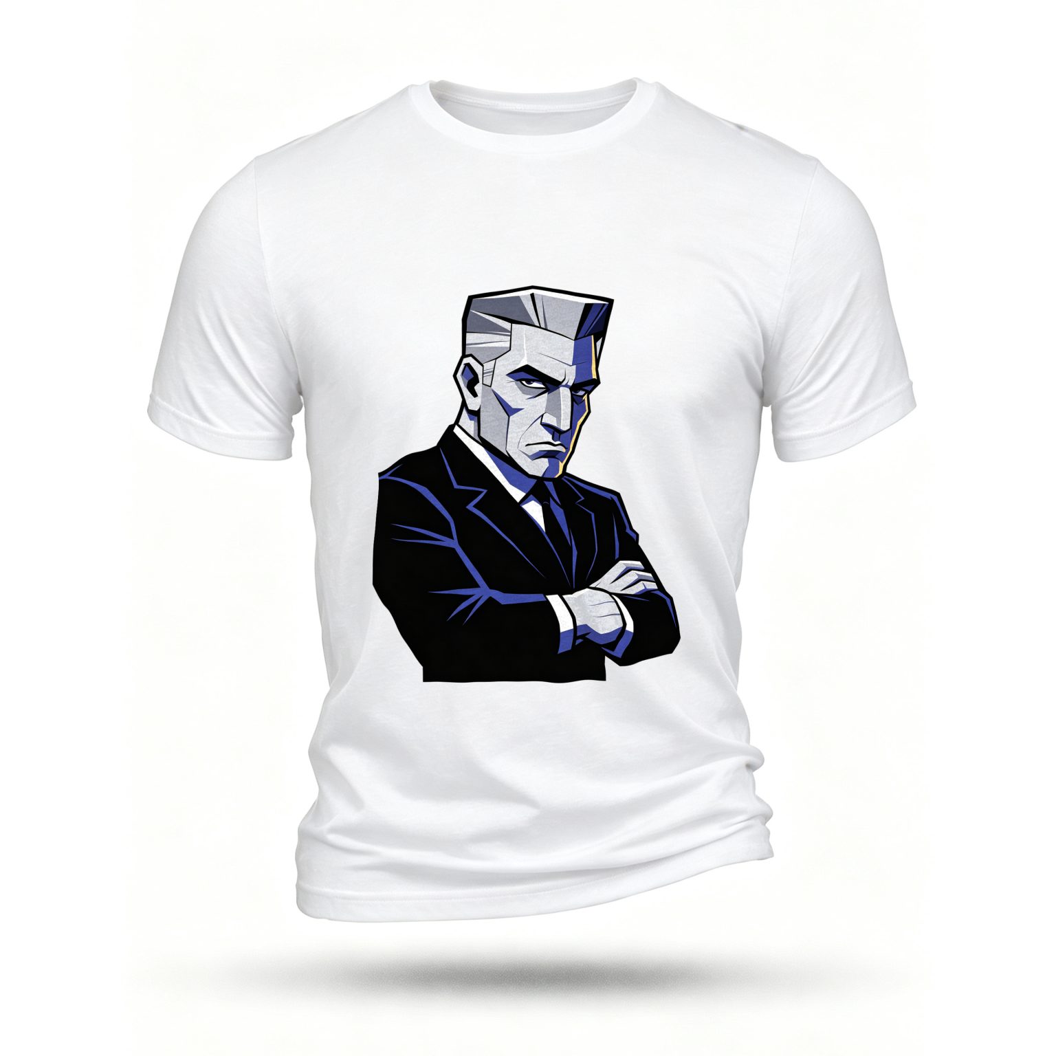 White T-shirt, front print