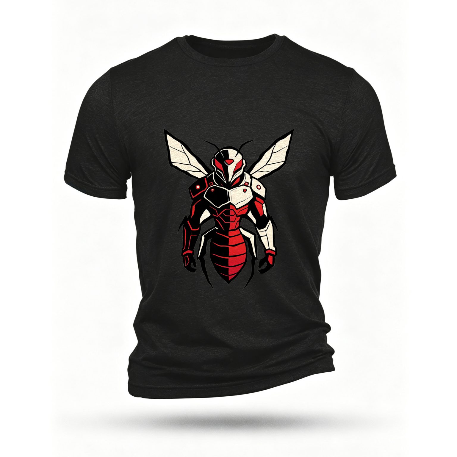 Black T-shirt, front print
