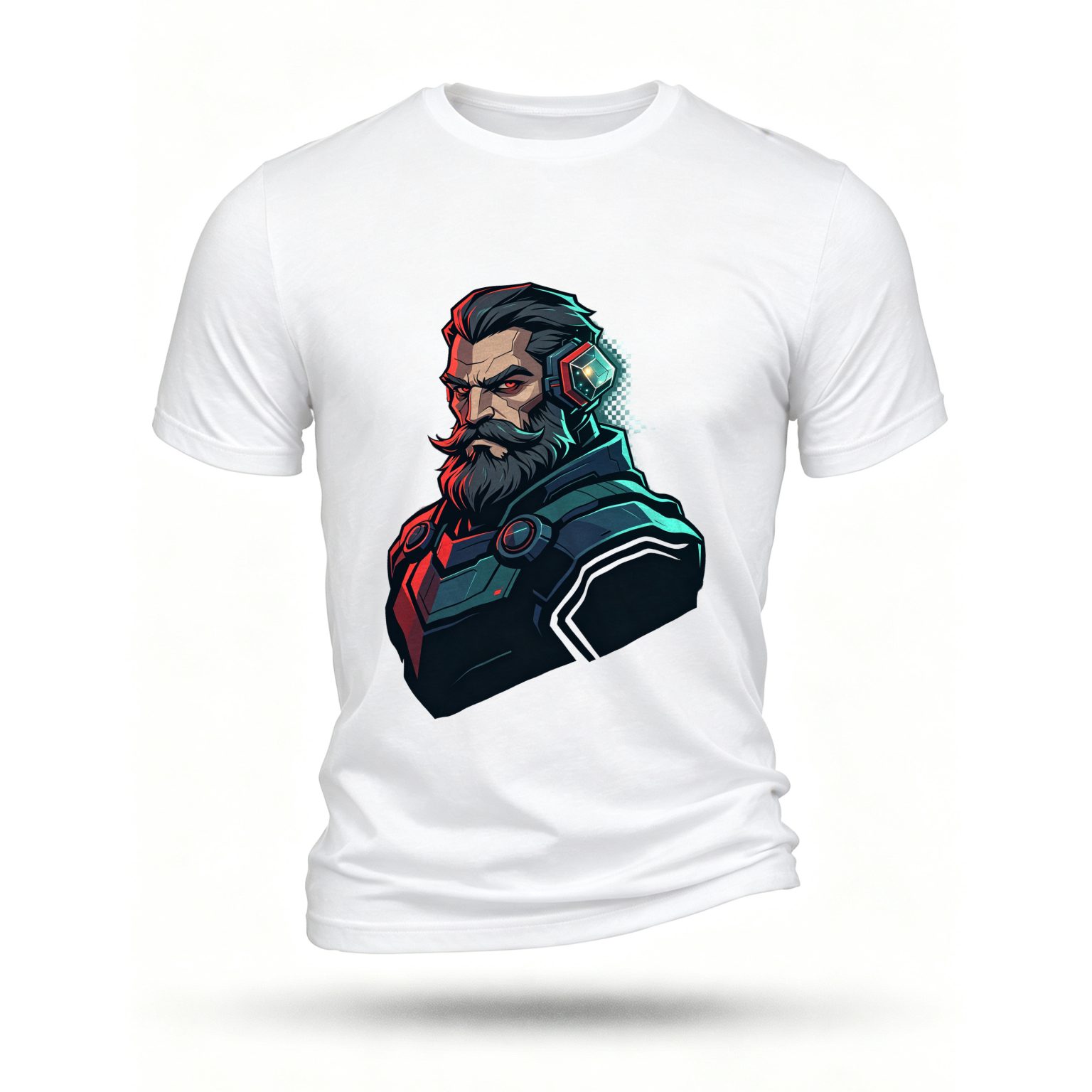 White T-shirt, front print