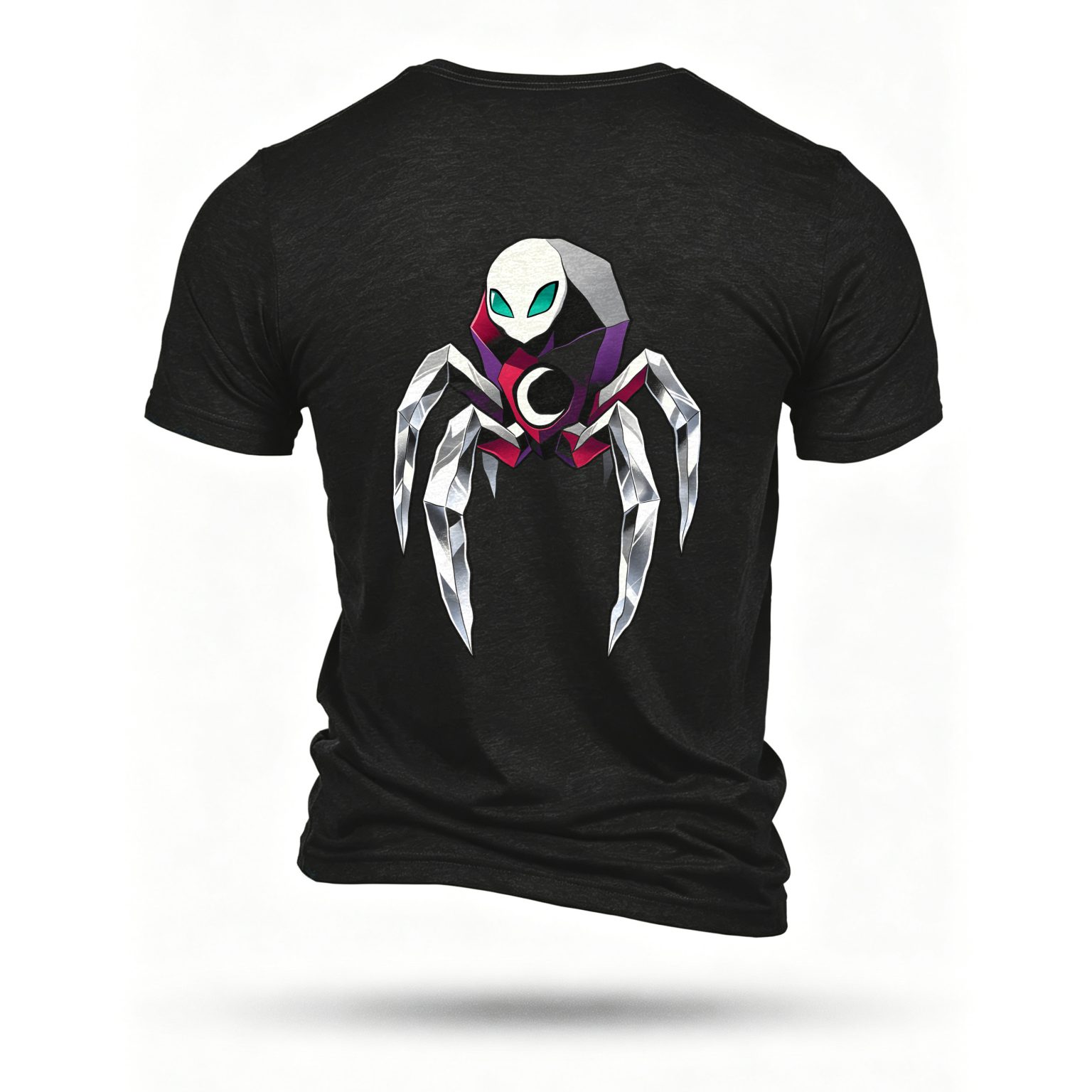 Black T-shirt, back print