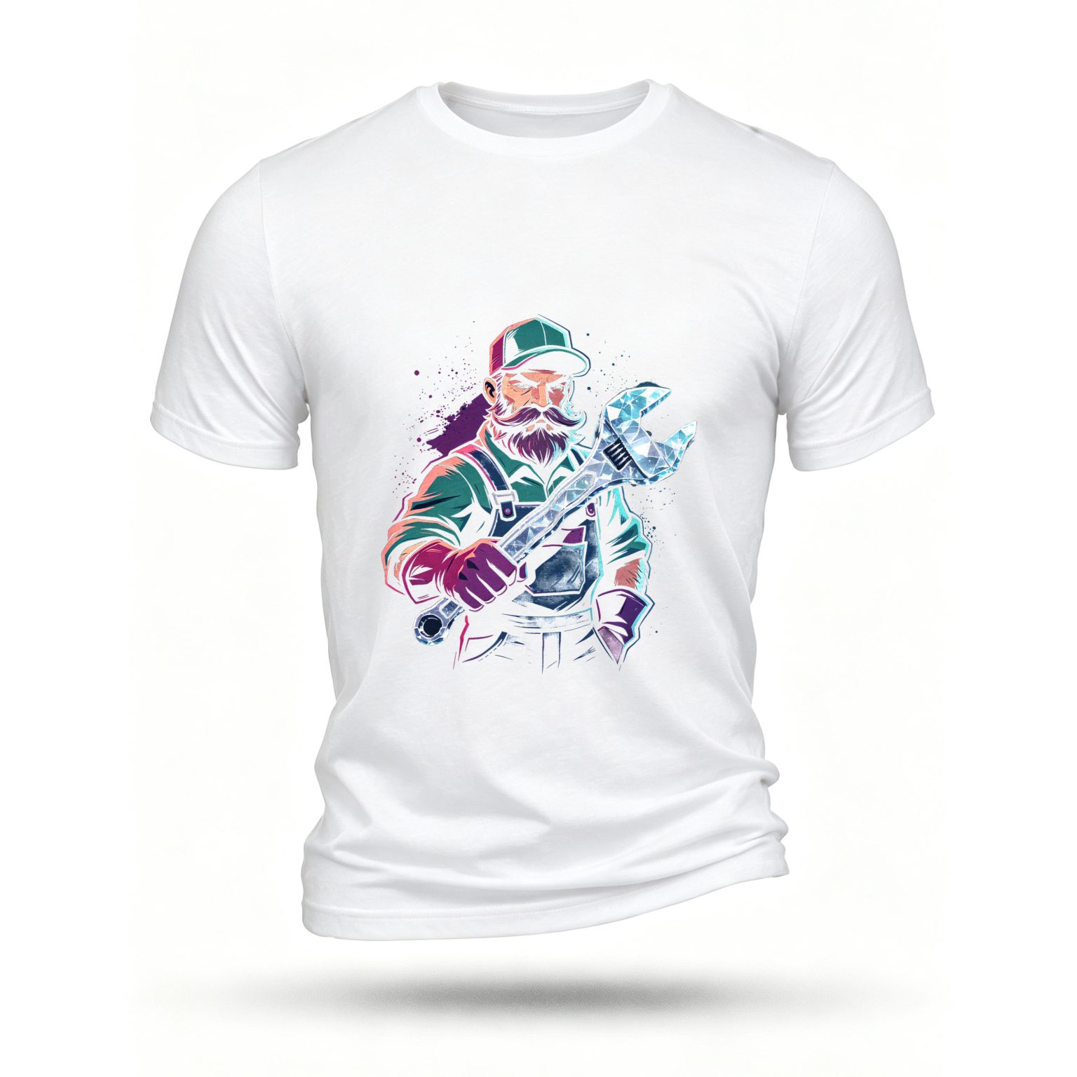 White T-shirt, front print