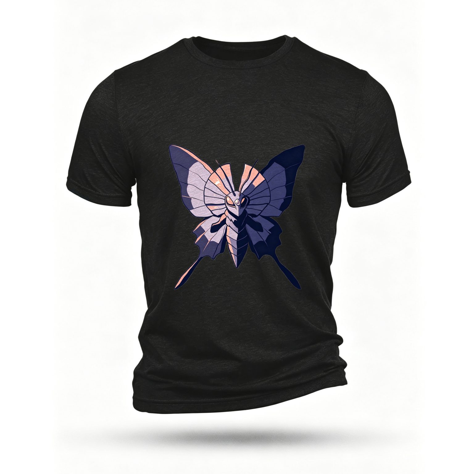 Black T-shirt, front print