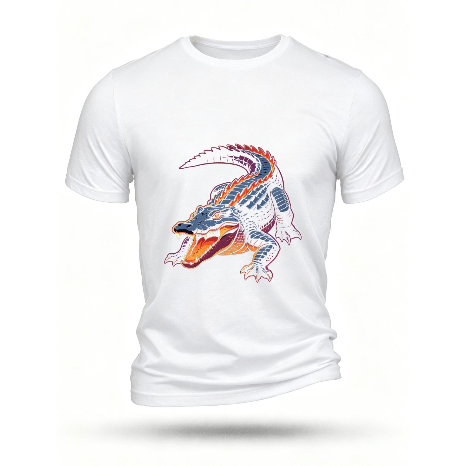 White T-shirt, front print