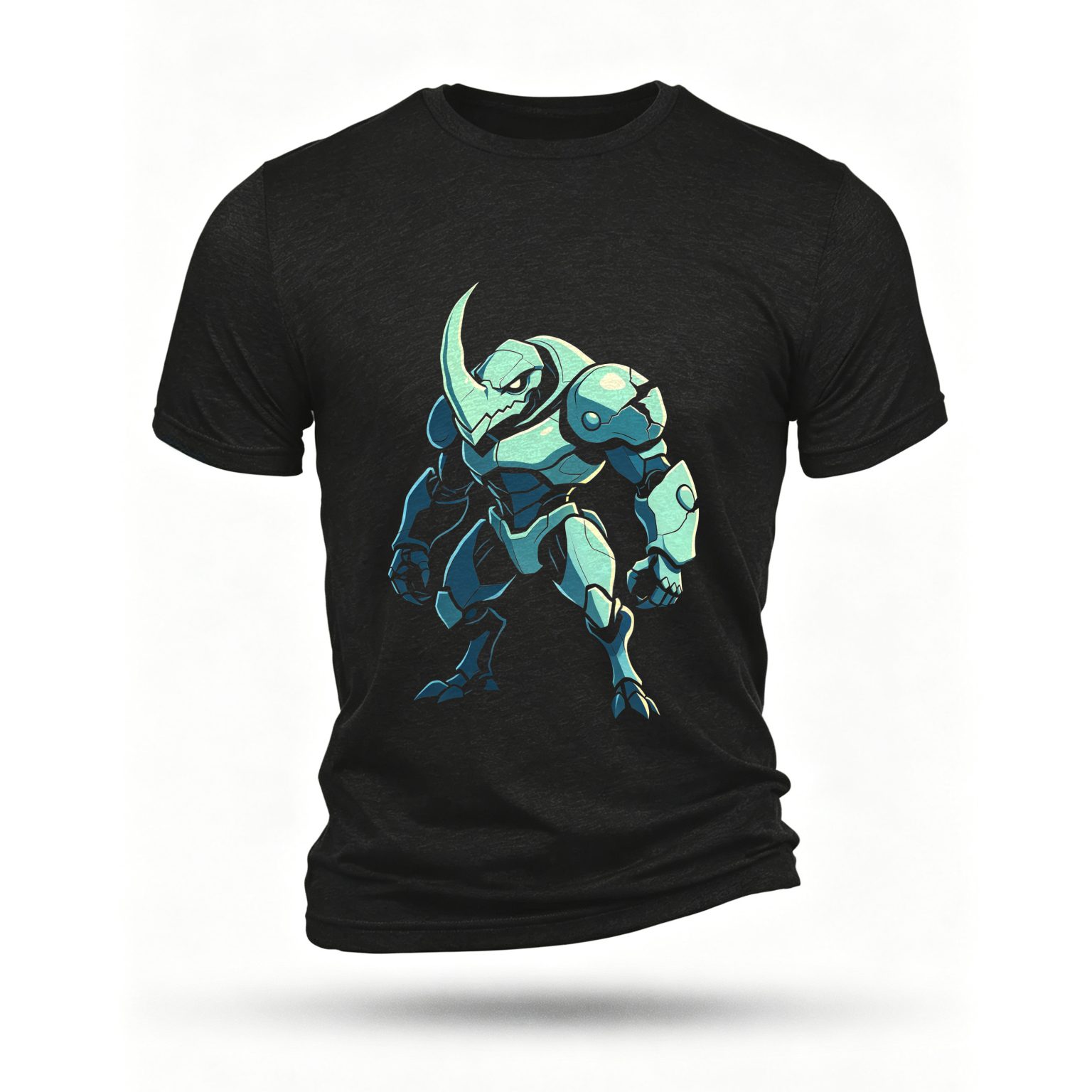 Black T-shirt, front print