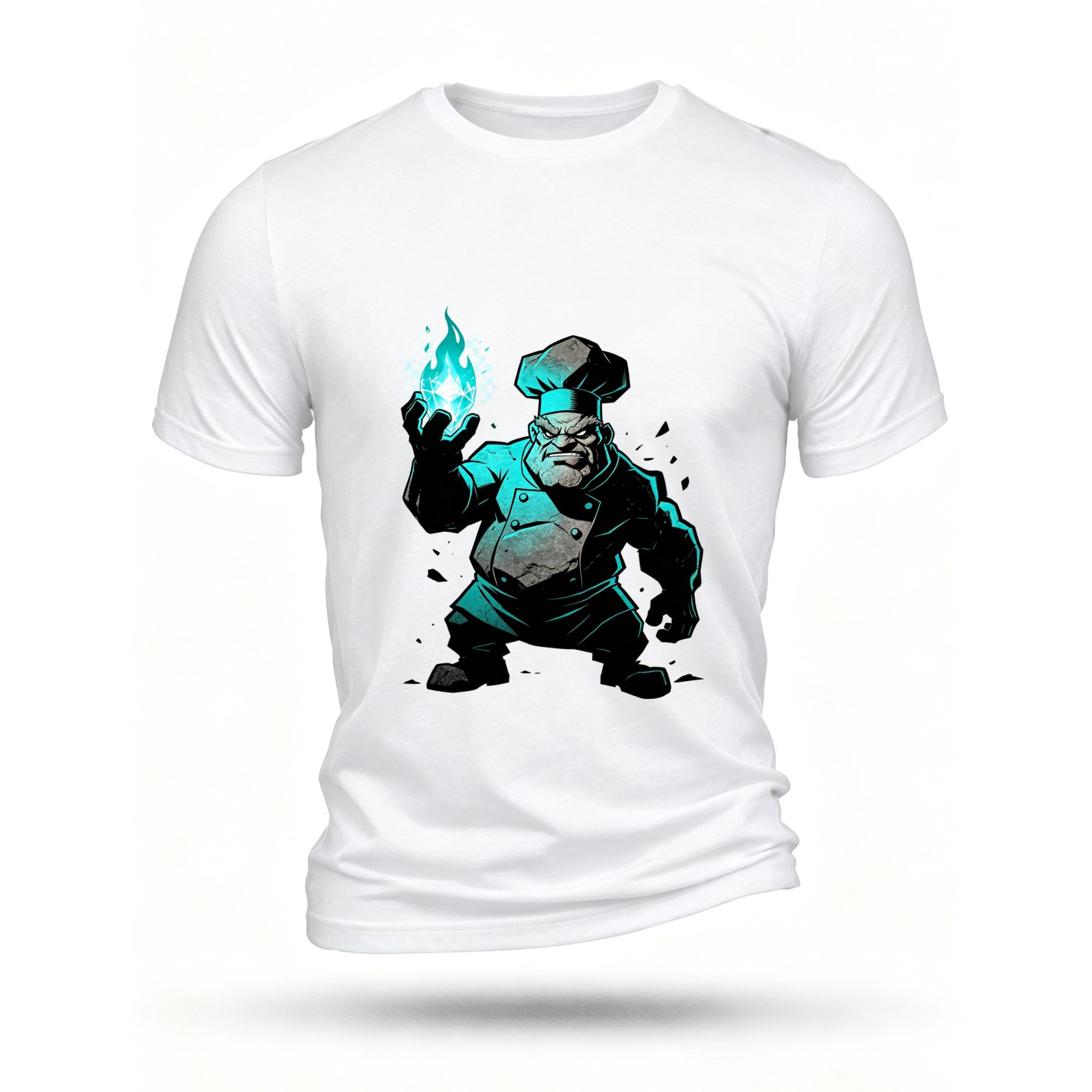White T-shirt, front print
