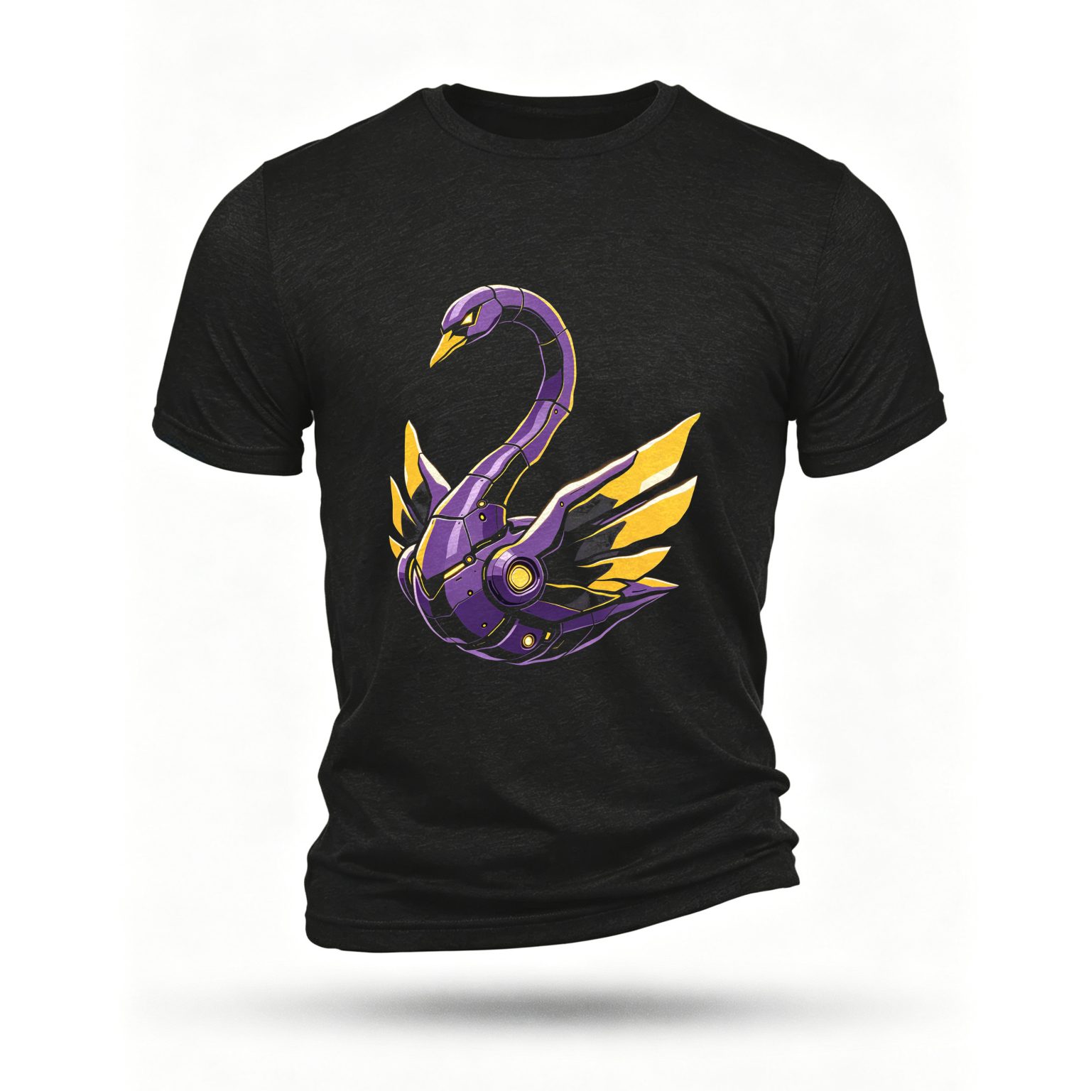 Black T-shirt, front print