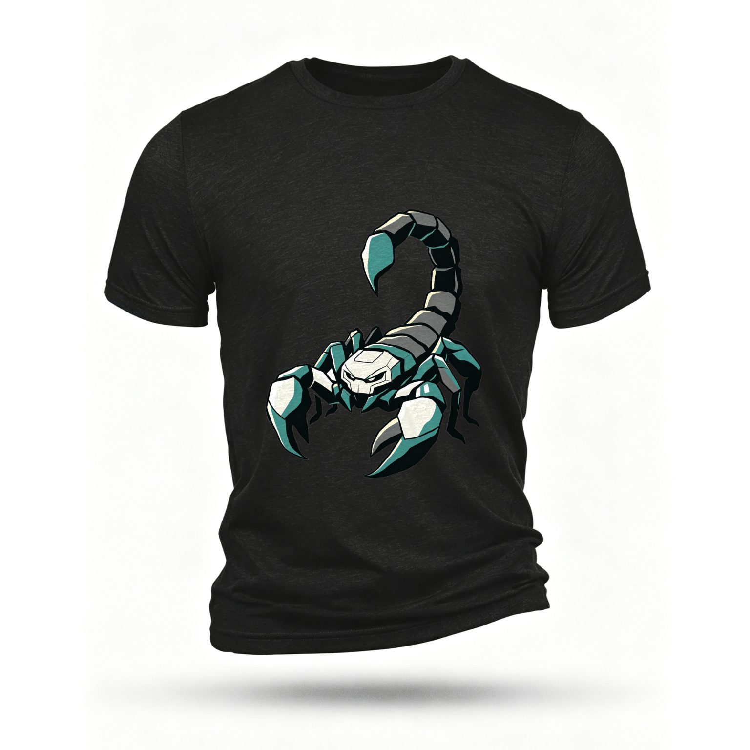 Black T-shirt, front print