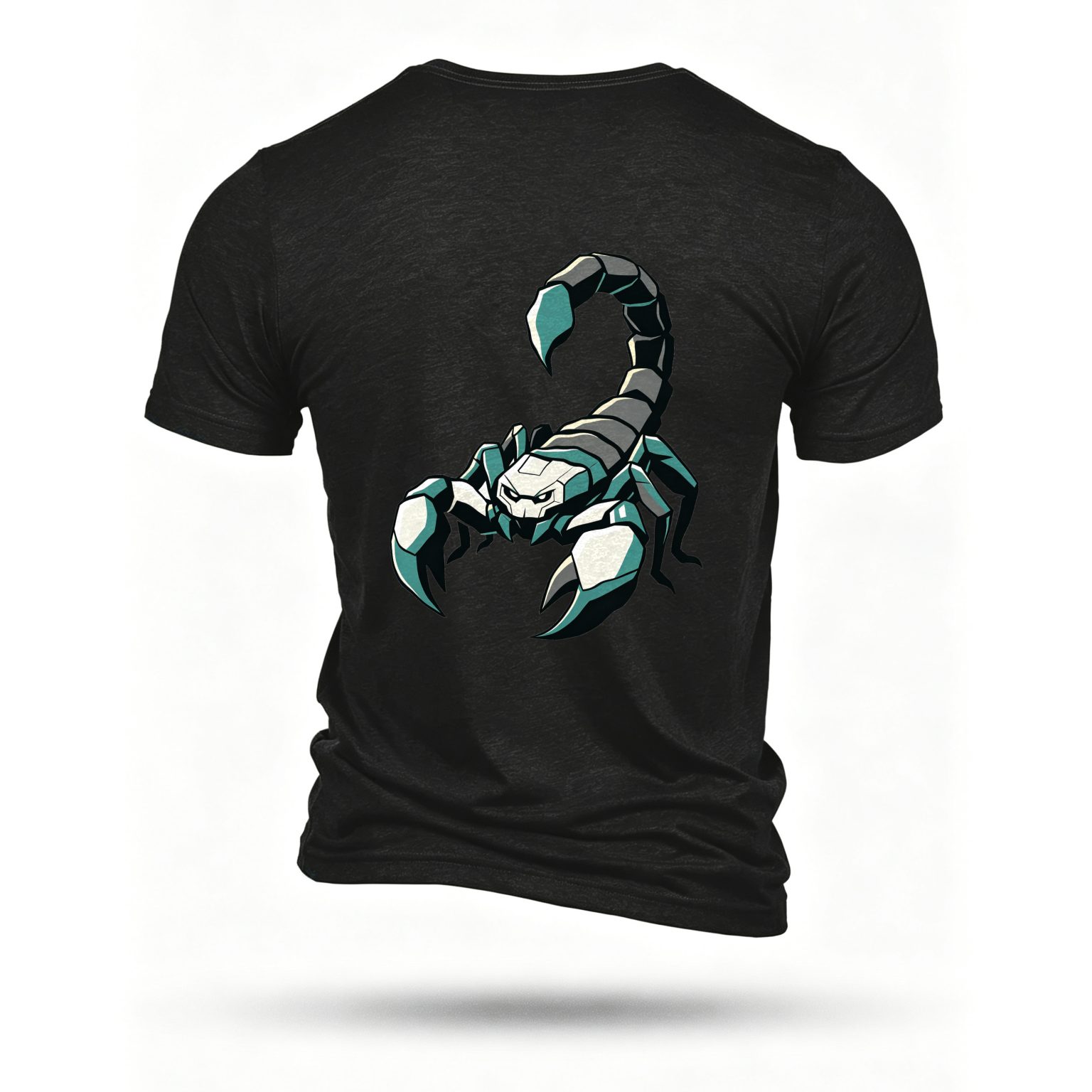 Black T-shirt, back print