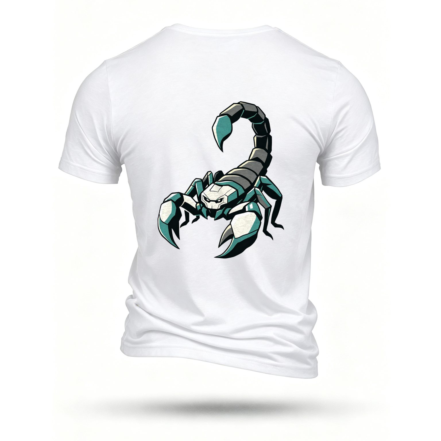 White T-shirt, back print
