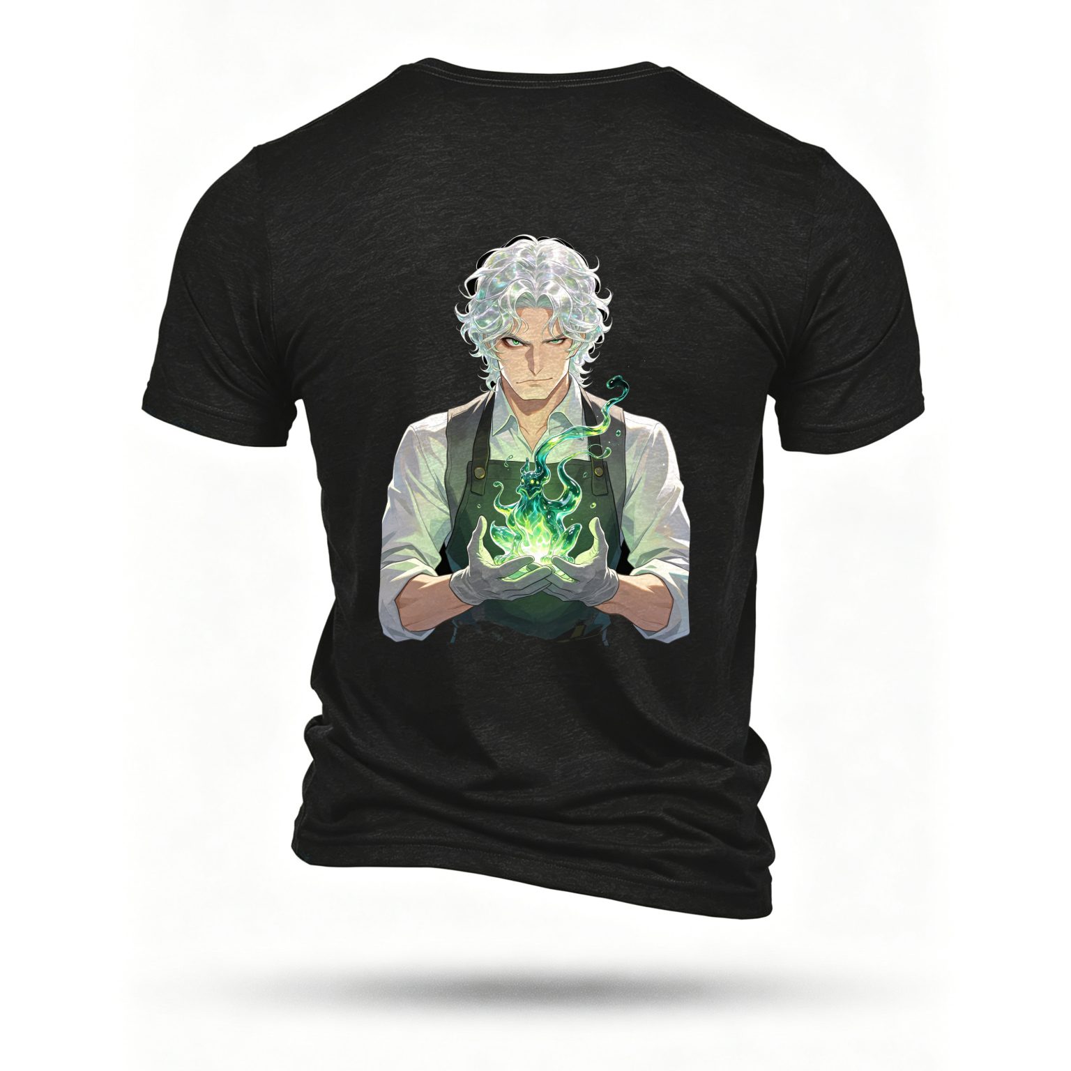 Black T-shirt, back print