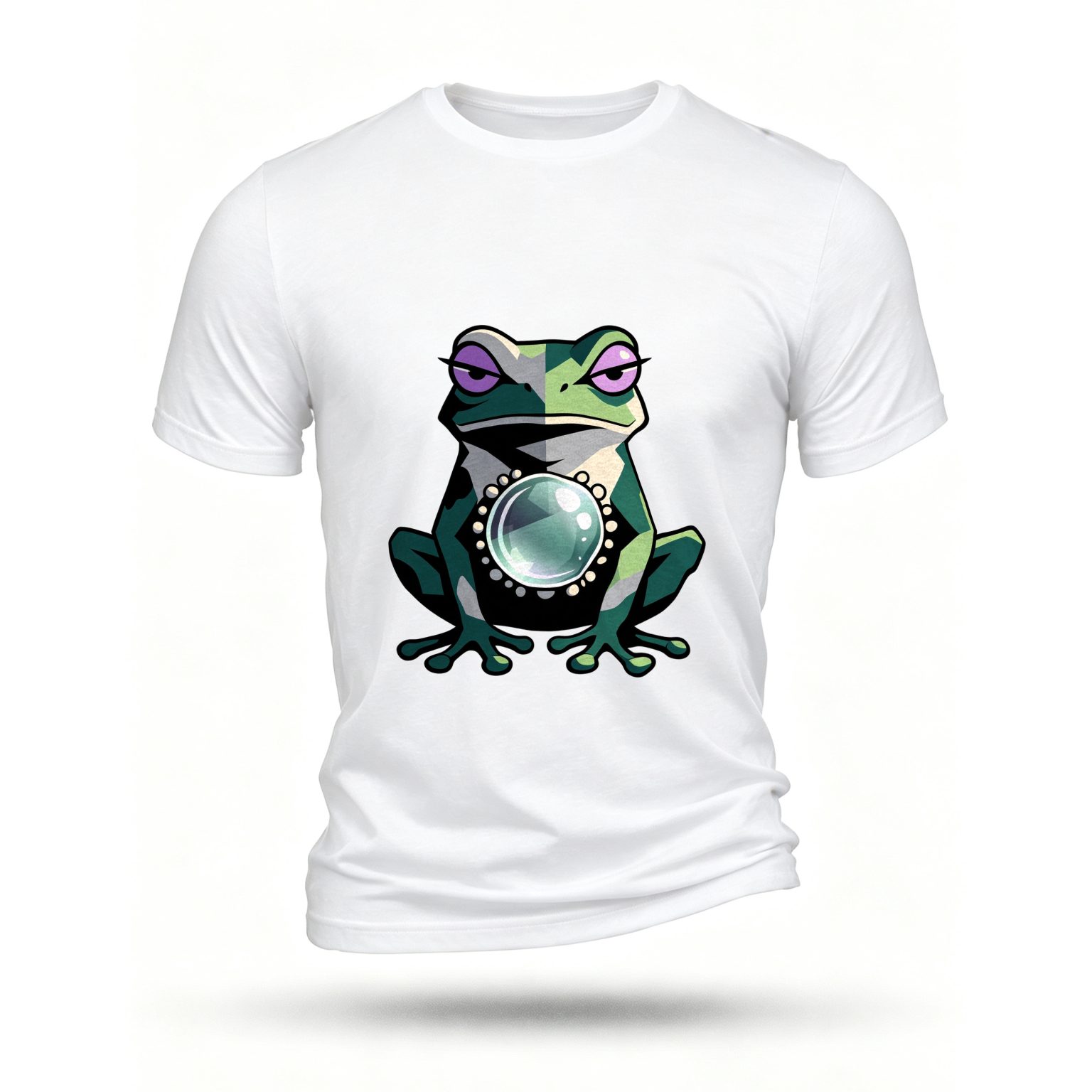 White T-shirt, front print