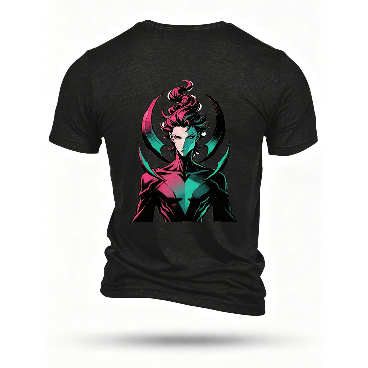 Black T-shirt, back print