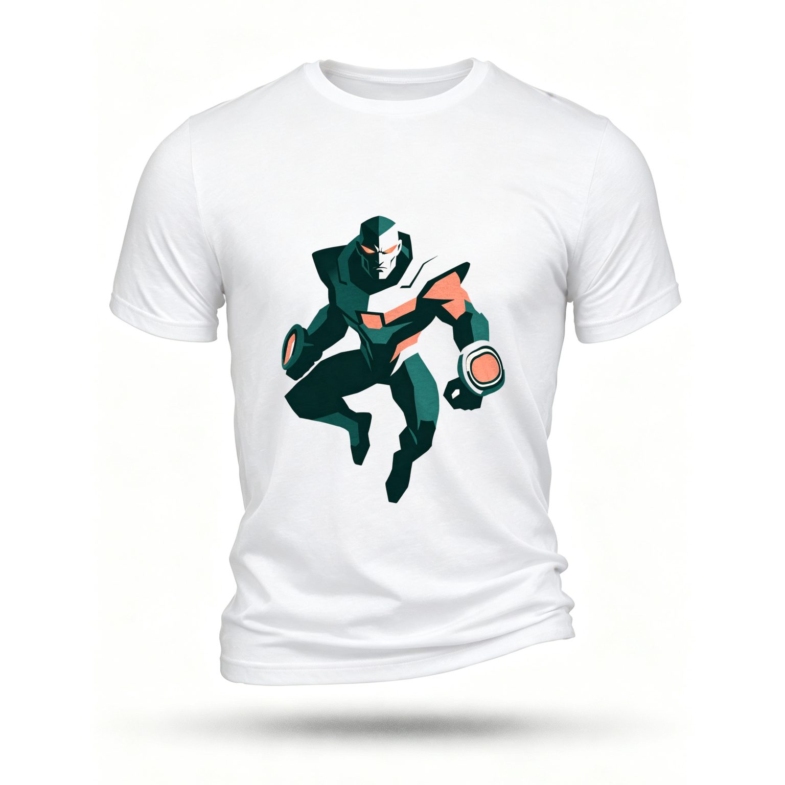 White T-shirt, front print