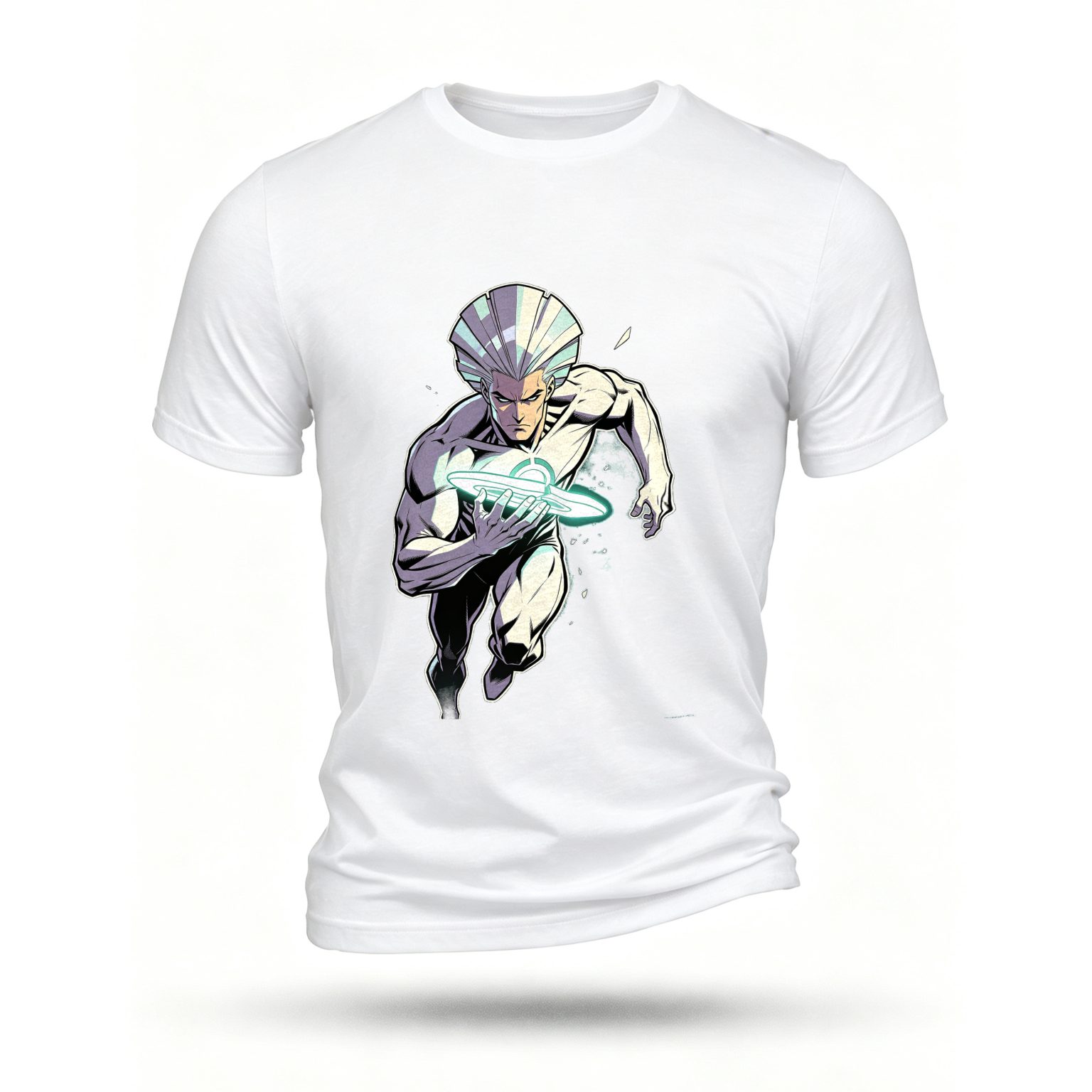 White T-shirt, front print