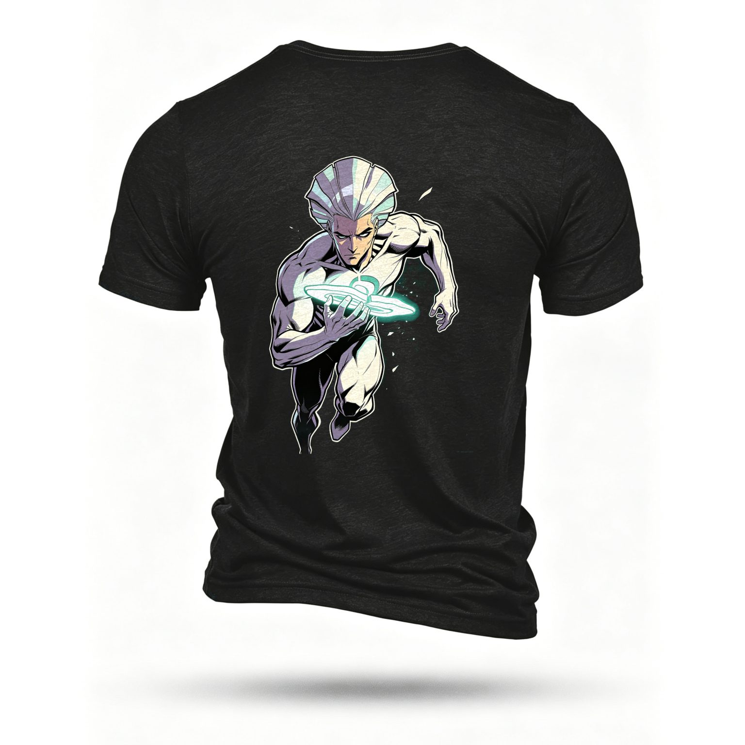 Black T-shirt, back print