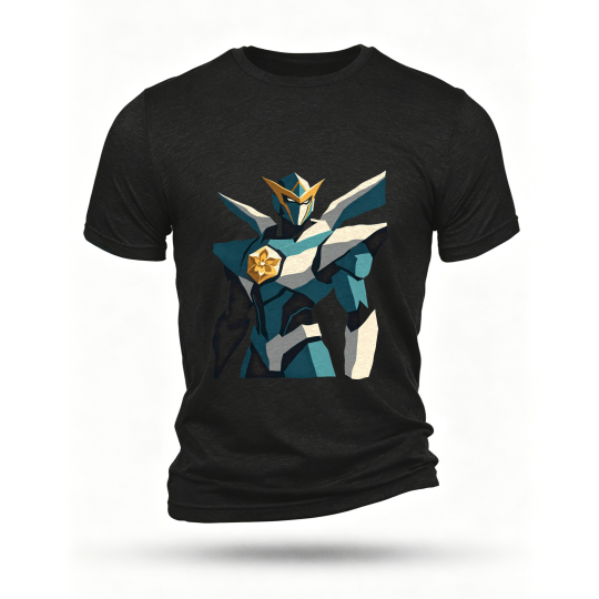 Black T-shirt, front print