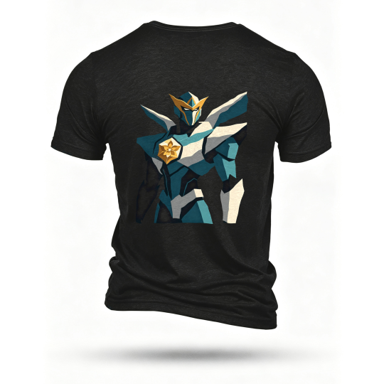 Black T-shirt, back print