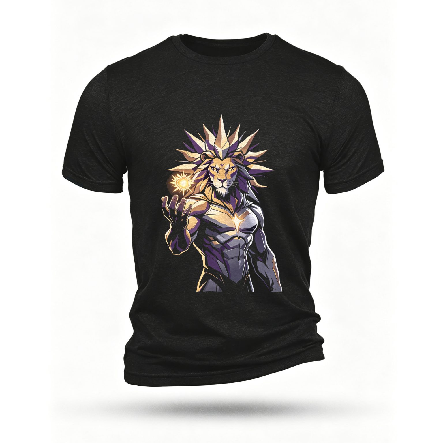 Black T-shirt, front print