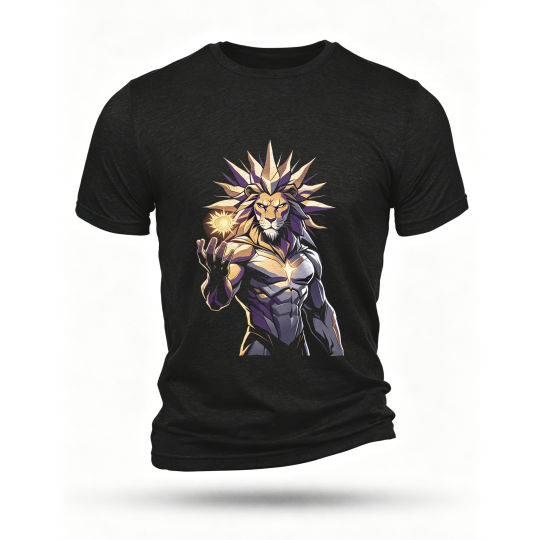 Black T-shirt, front print
