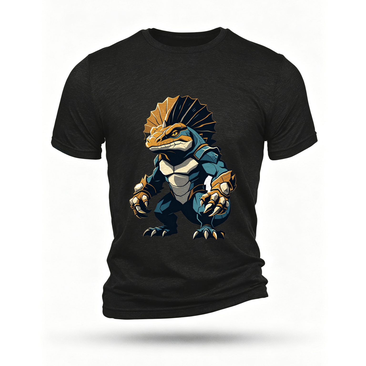 Black T-shirt, front print