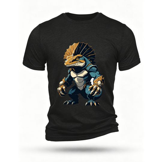 Black T-shirt, front print