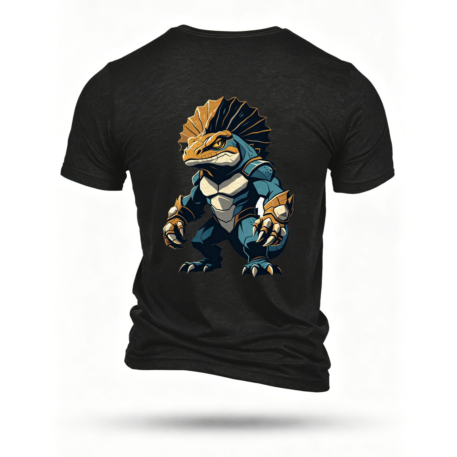 Black T-shirt, back print