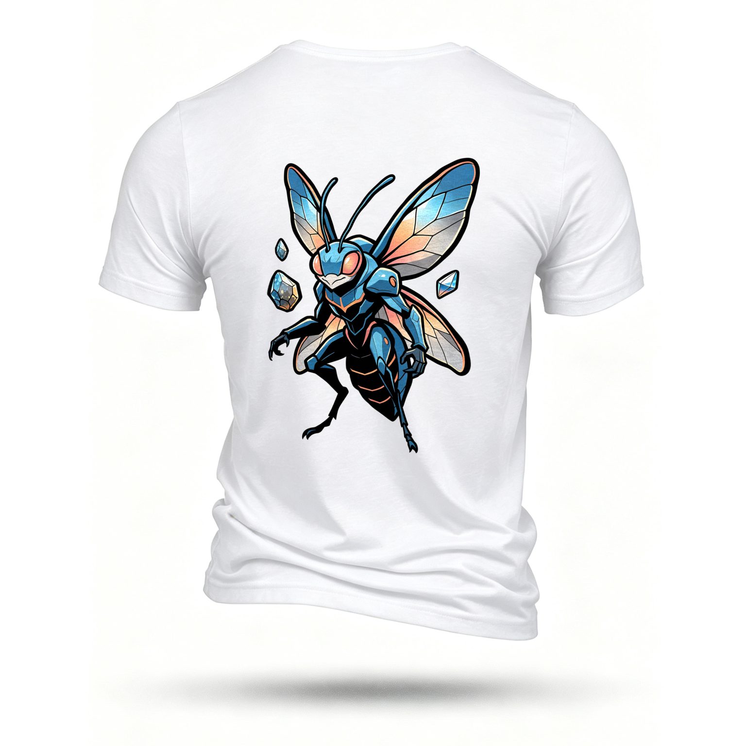 White T-shirt, back print