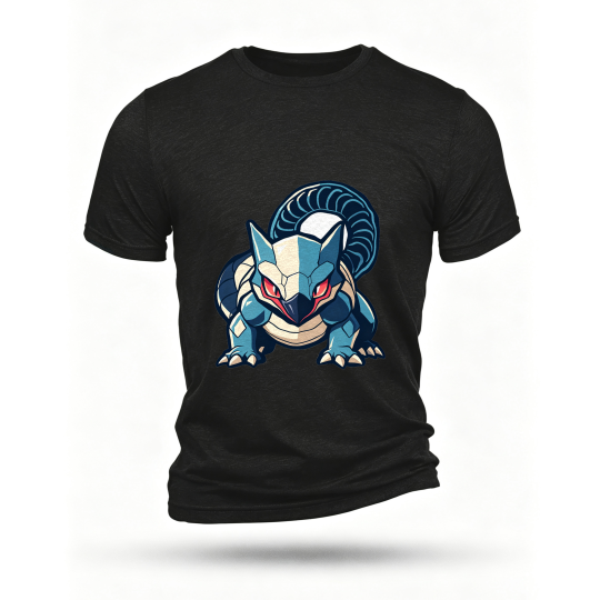 Black T-shirt, front print