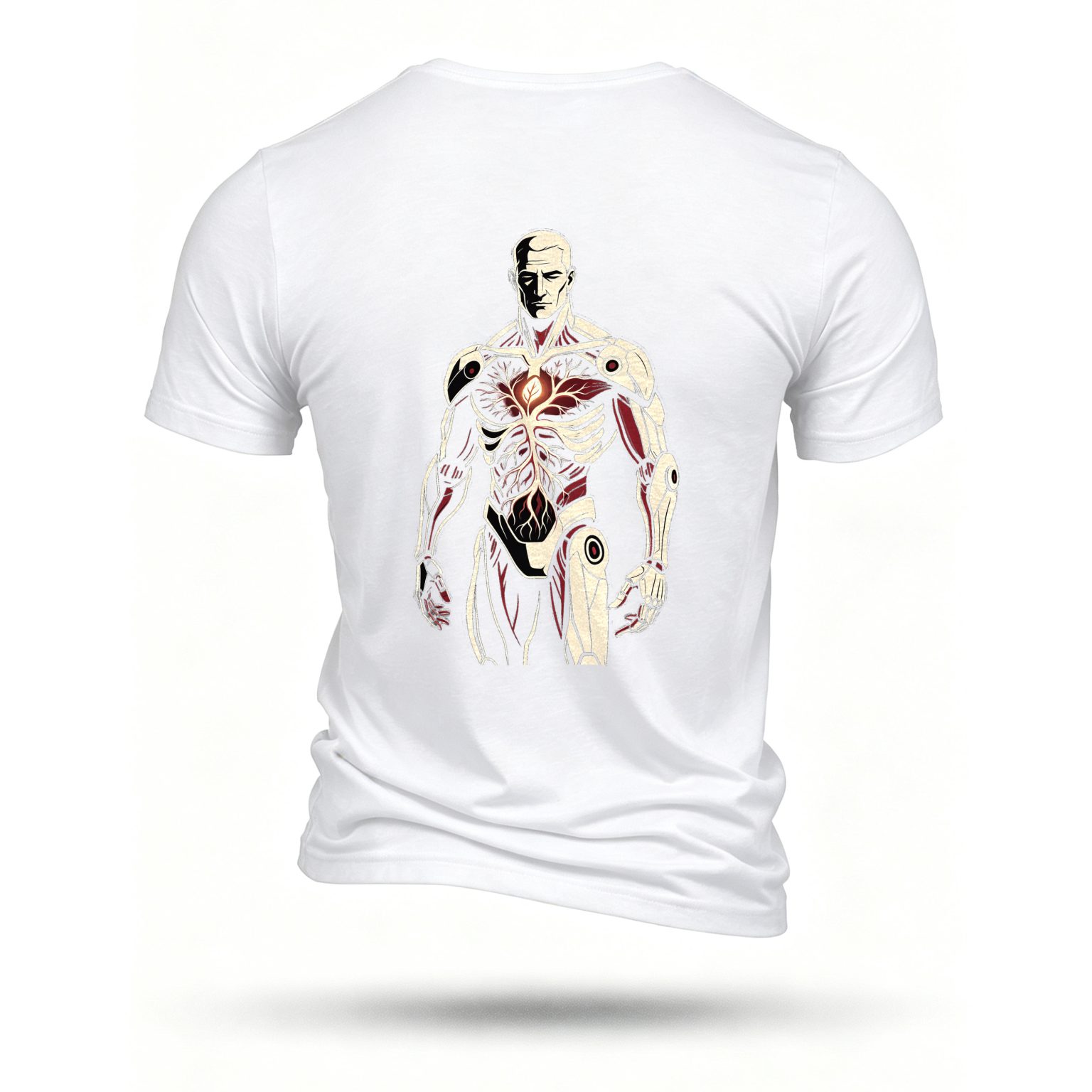 White T-shirt, back print