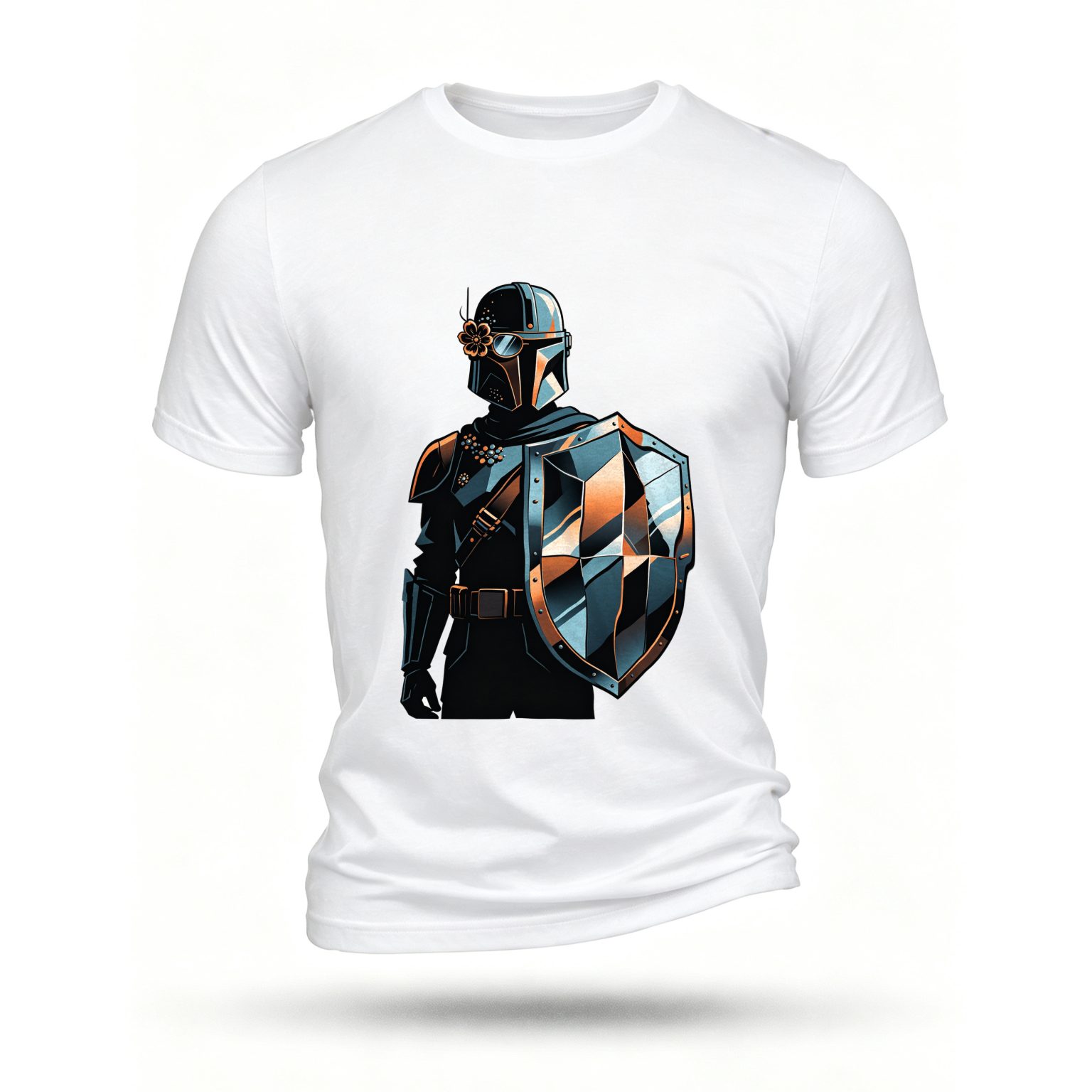 White T-shirt, front print