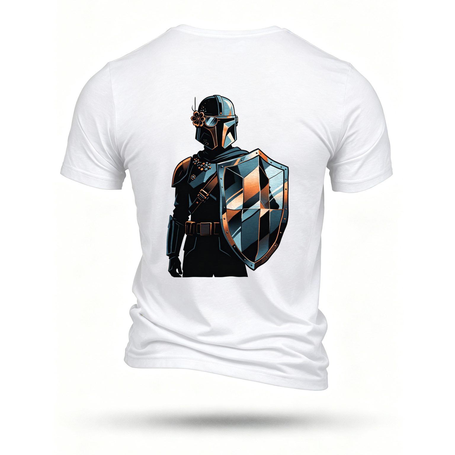 White T-shirt, back print