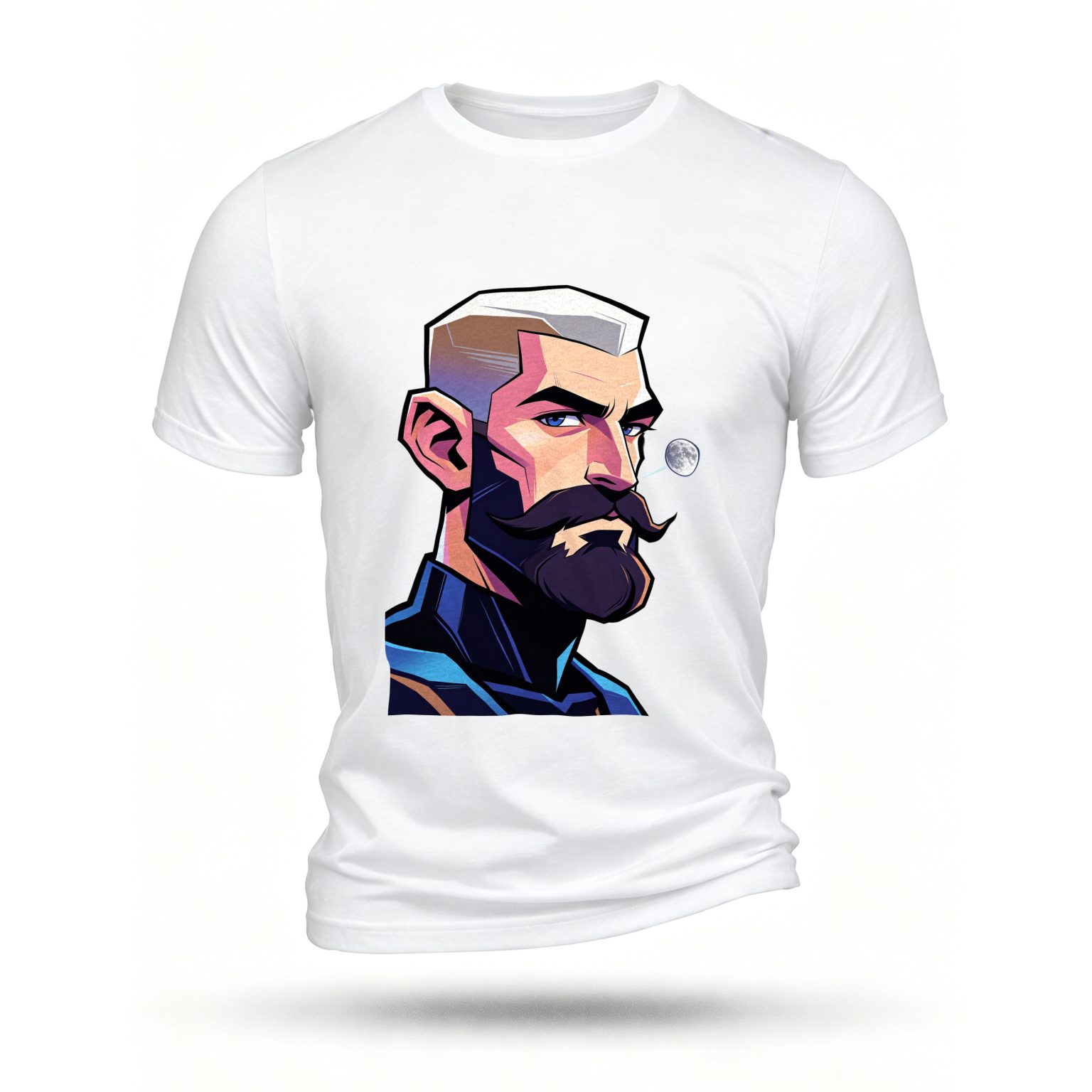 White T-shirt, front print