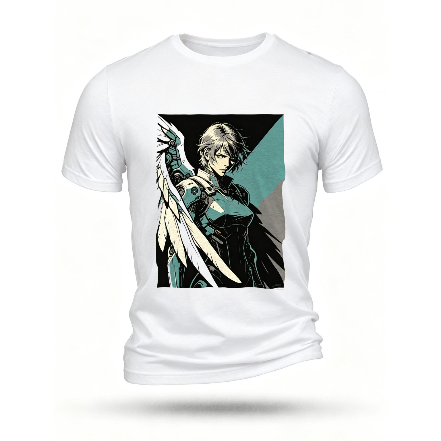 White T-shirt, front print