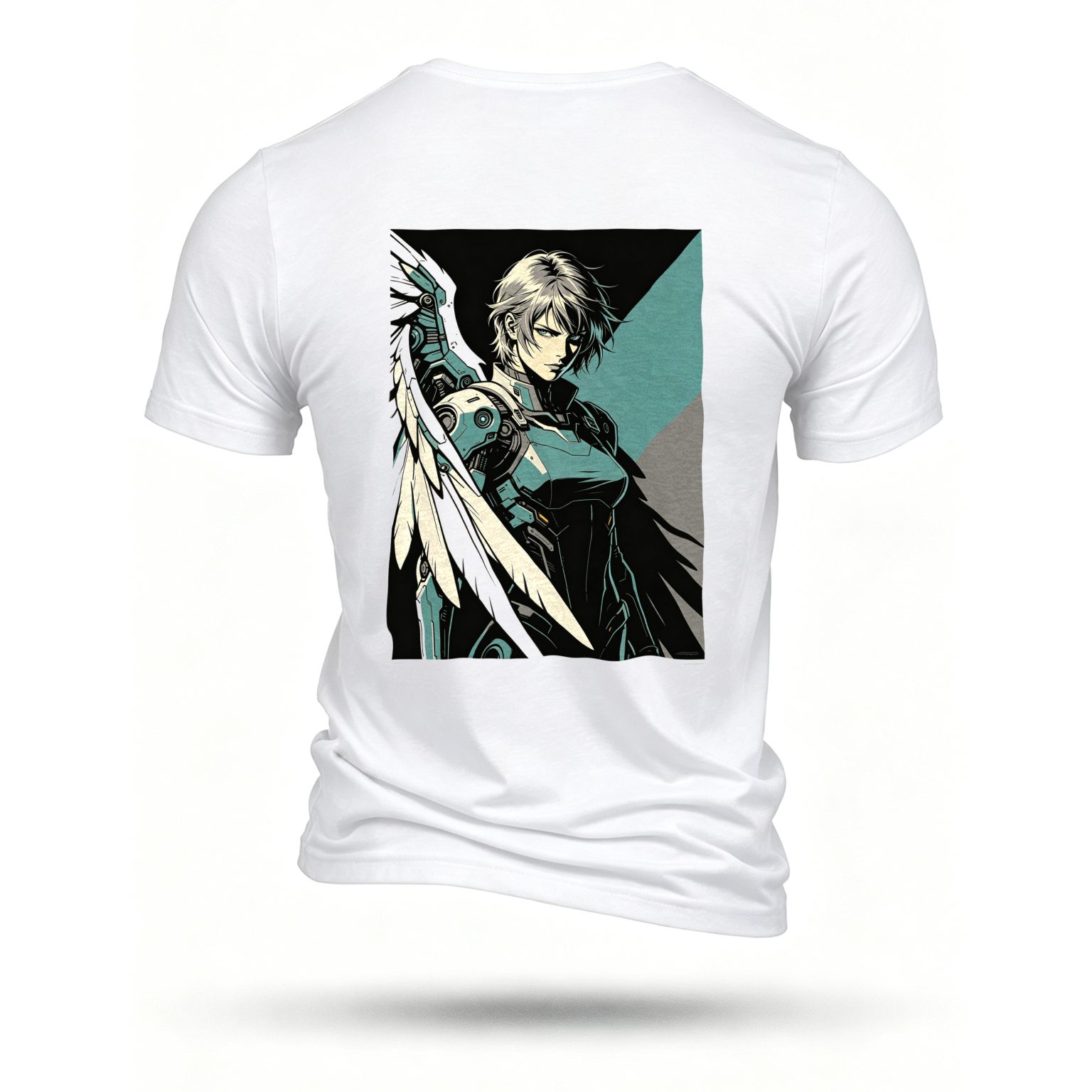 White T-shirt, back print
