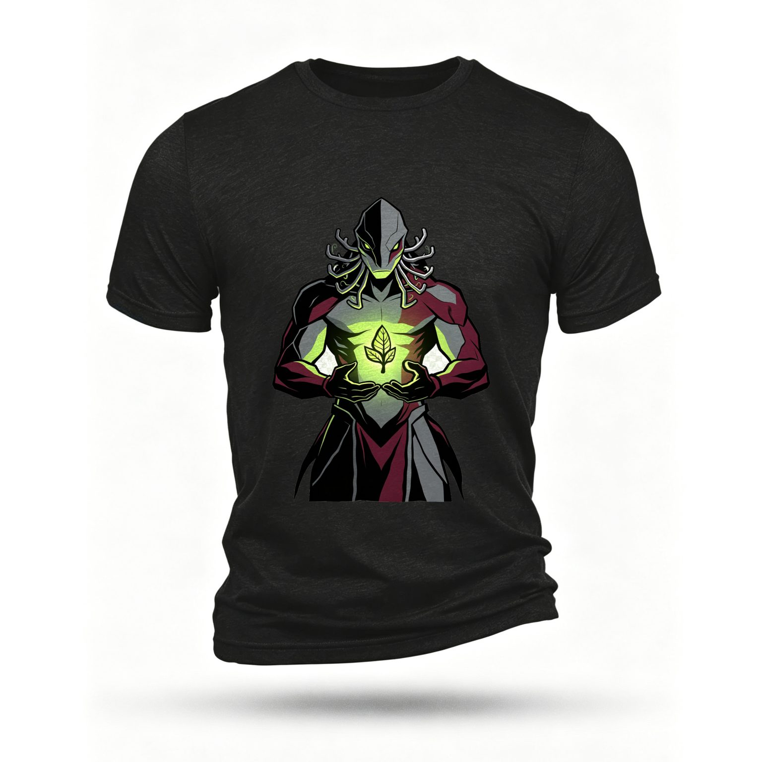 Black T-shirt, front print
