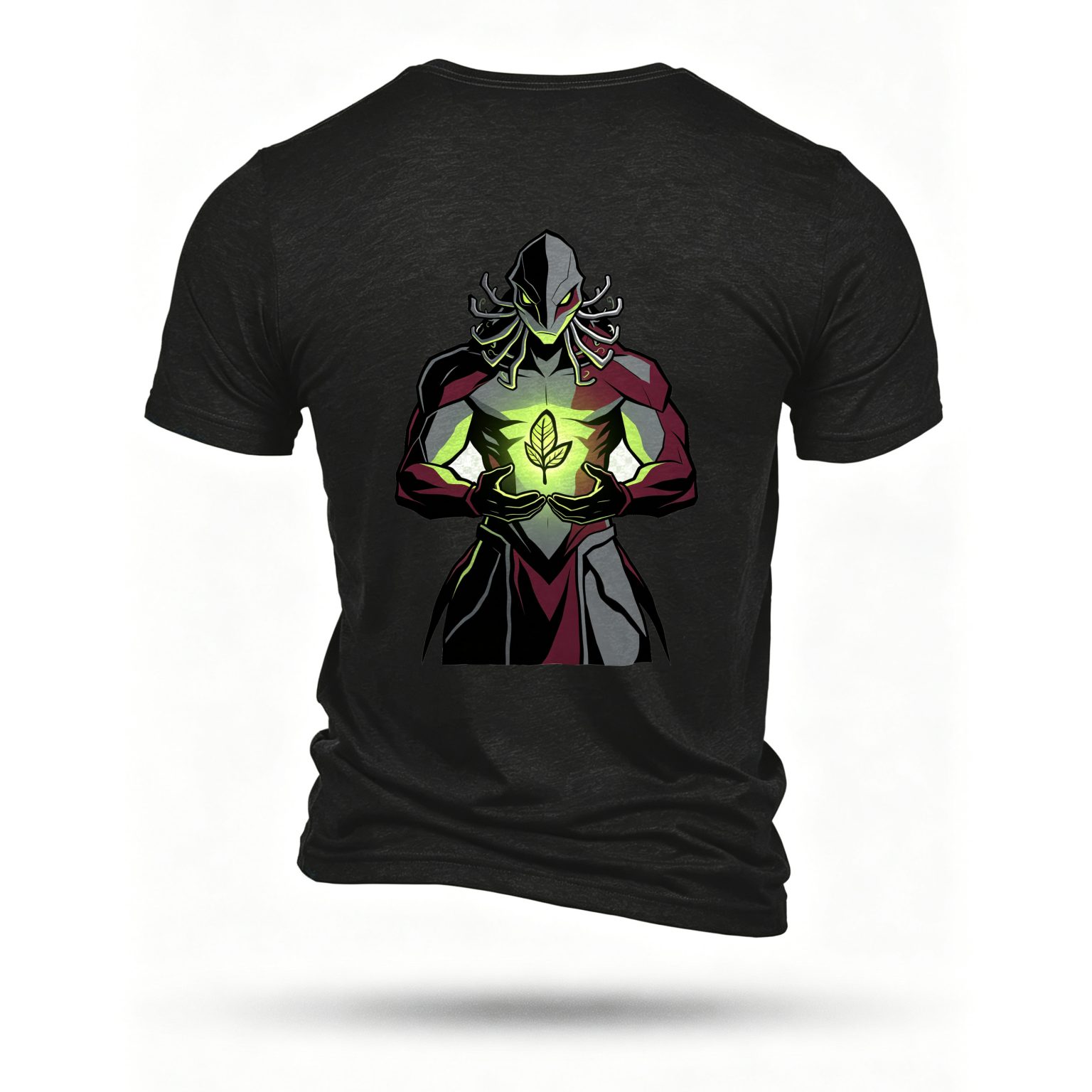 Black T-shirt, back print