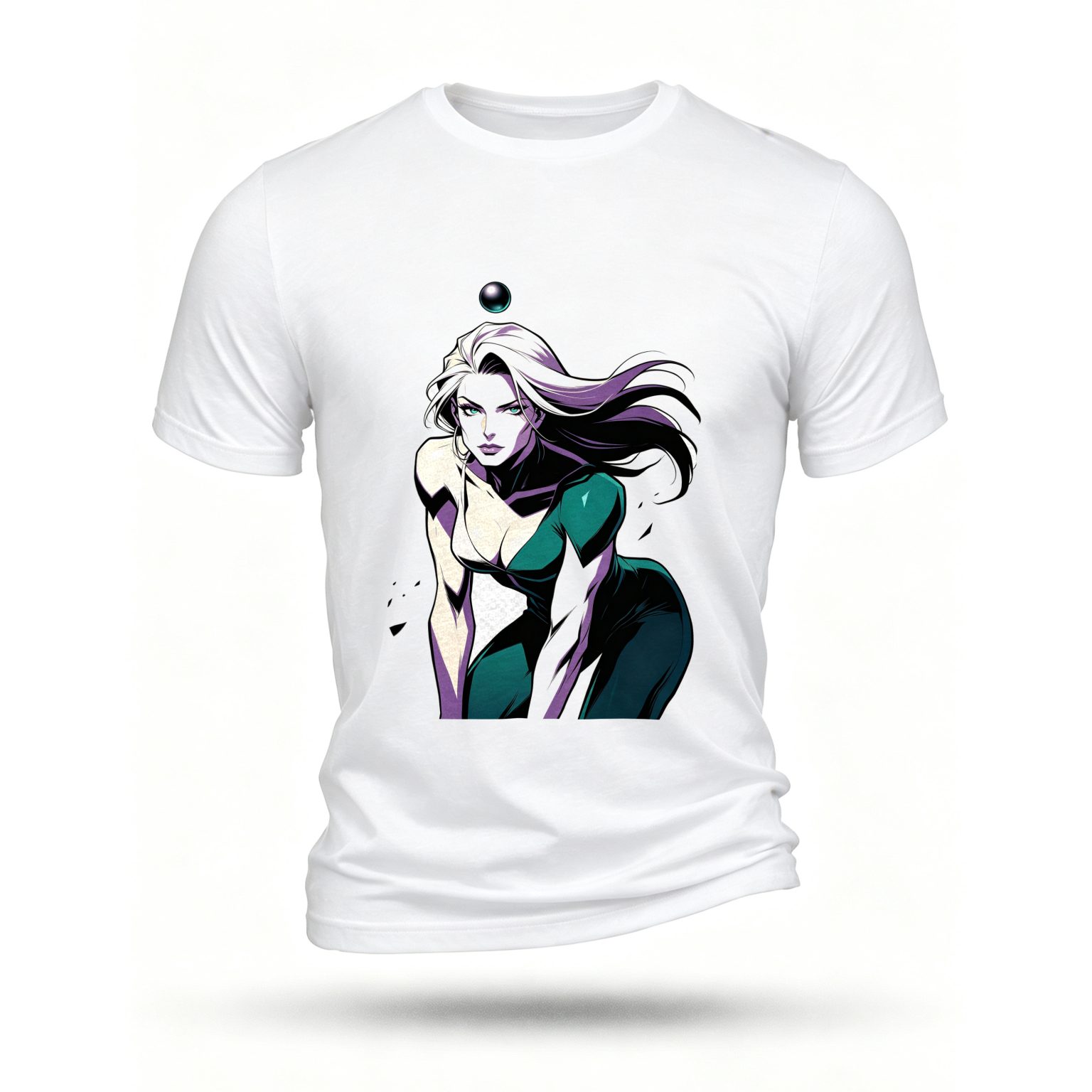 White T-shirt, front print