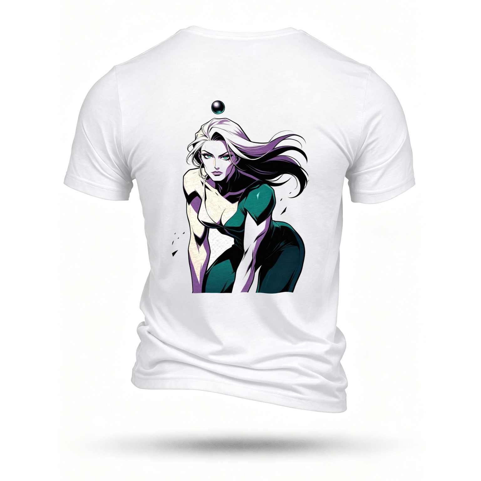 White T-shirt, back print