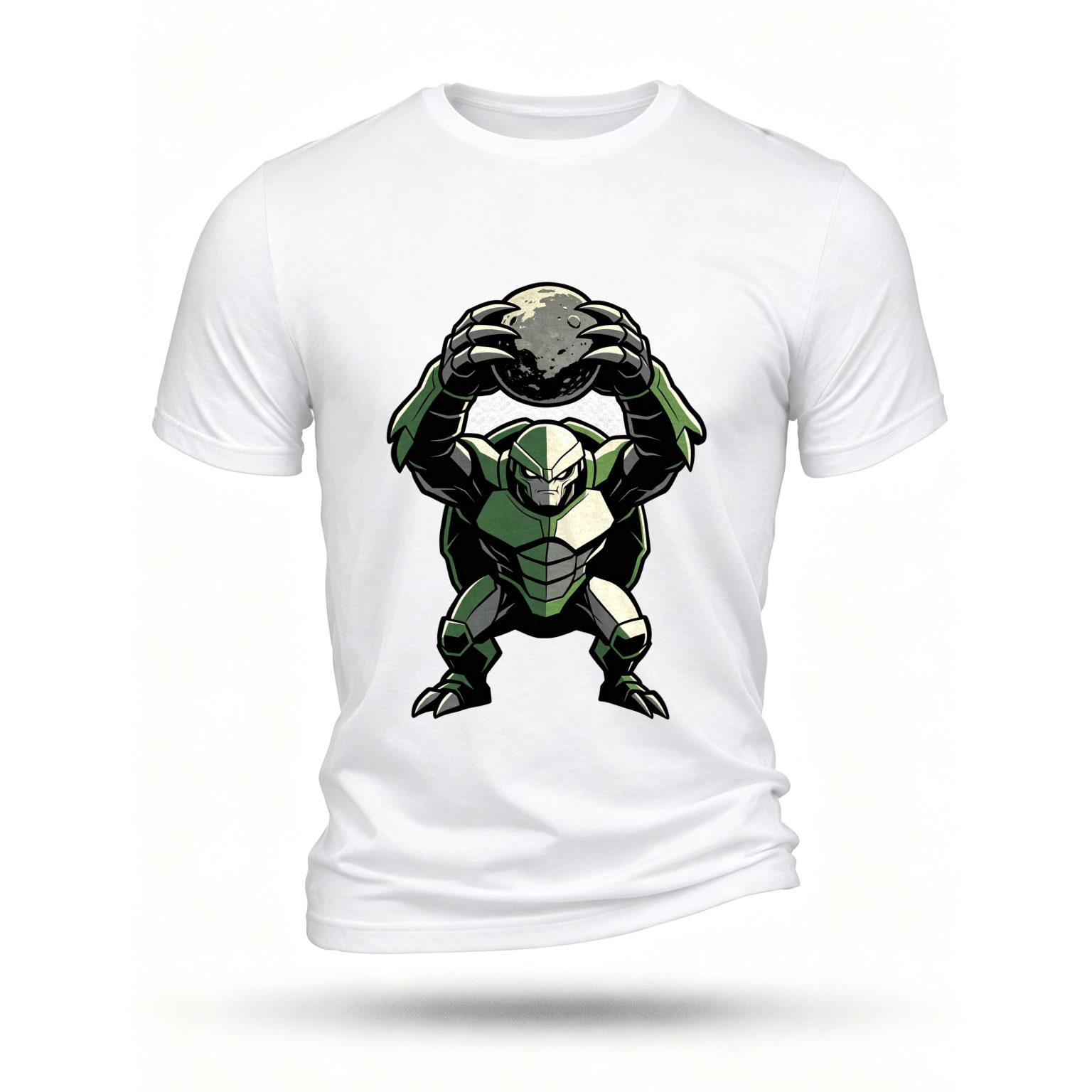 White T-shirt, front print