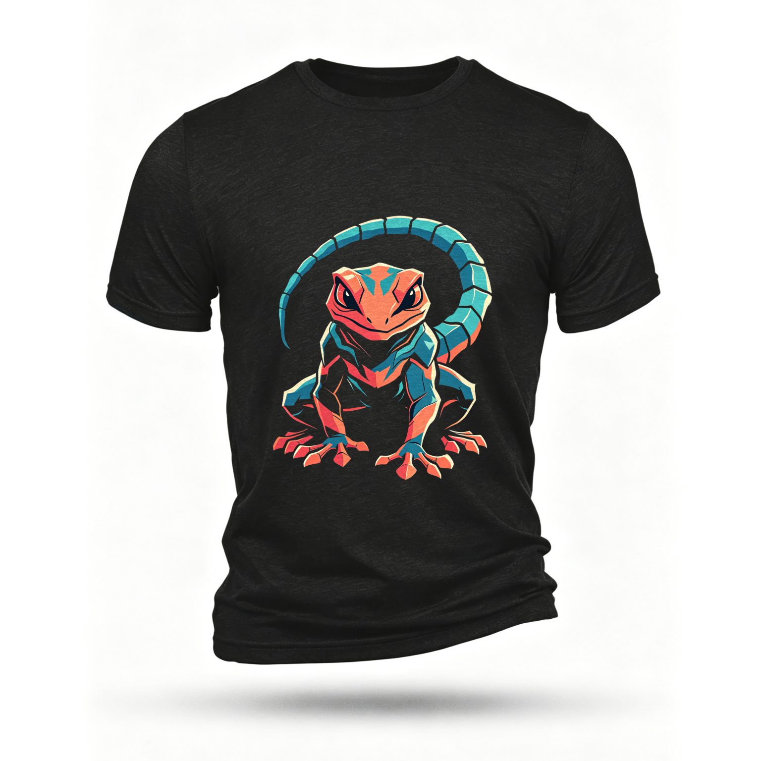 Black T-shirt, front print