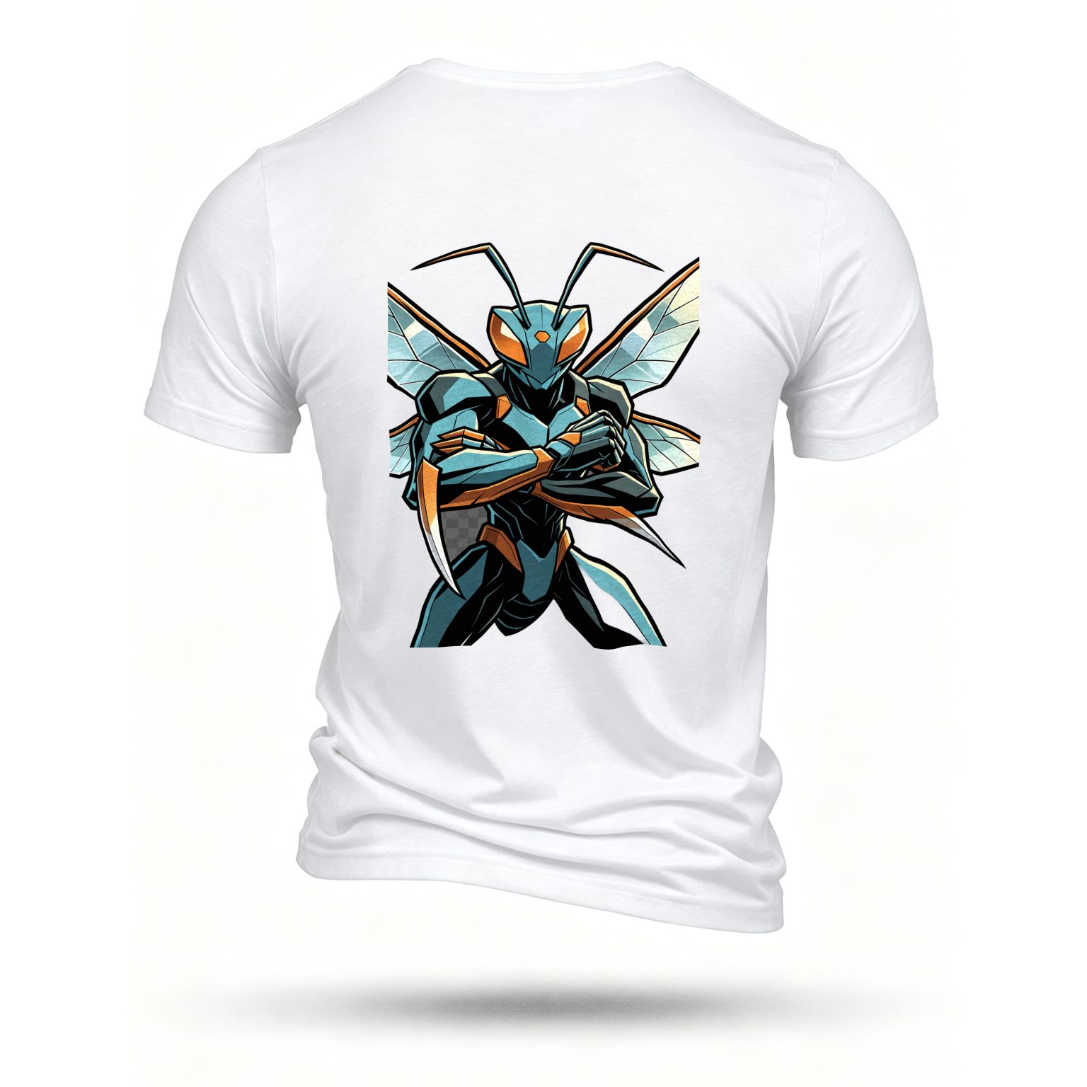 White T-shirt, back print