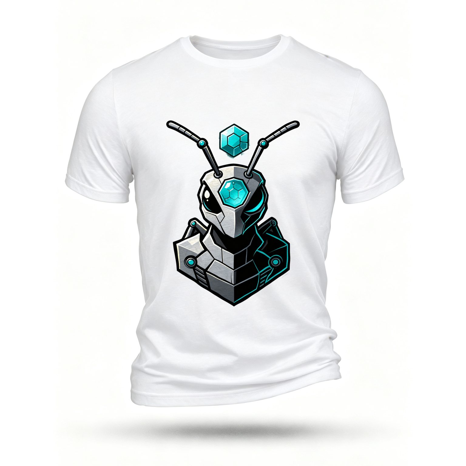 White T-shirt, front print