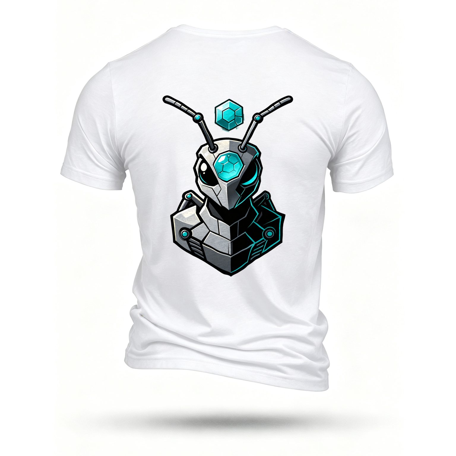 White T-shirt, back print
