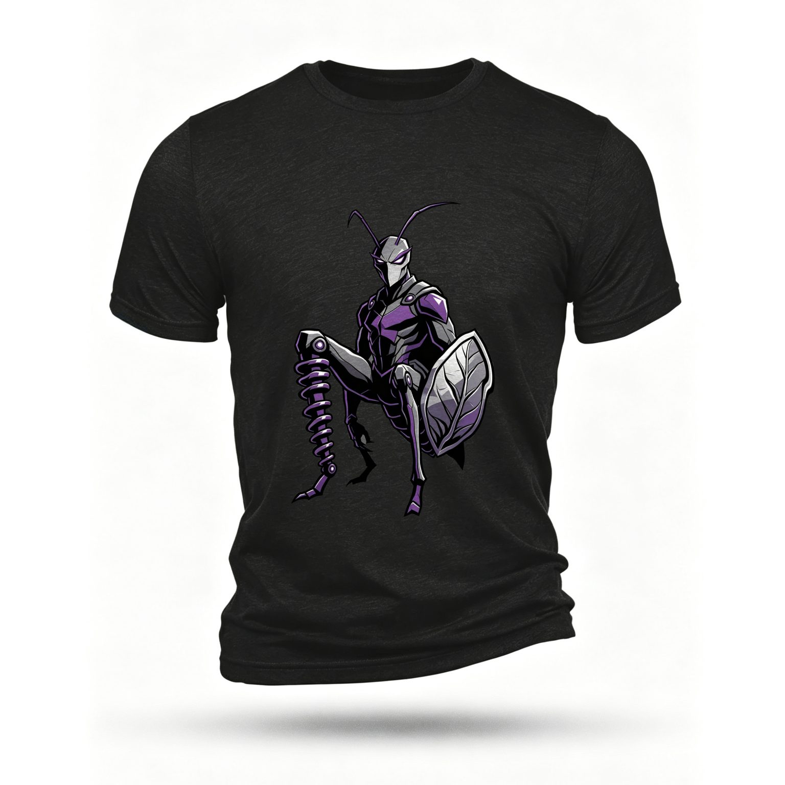 Black T-shirt, front print
