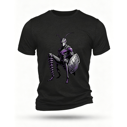 Black T-shirt, front print