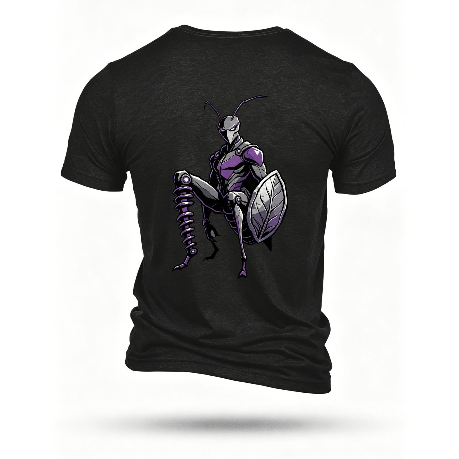 Black T-shirt, back print