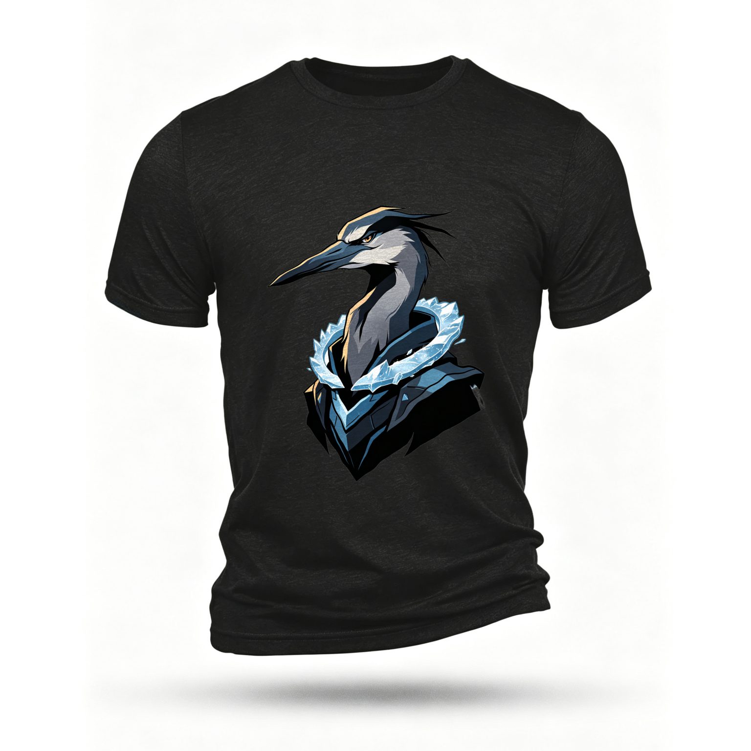 Black T-shirt, front print